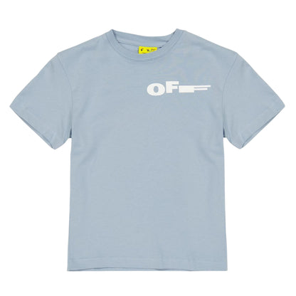 Blue - Front - Off White Childrens-Kids Logo Back Print T-Shirt