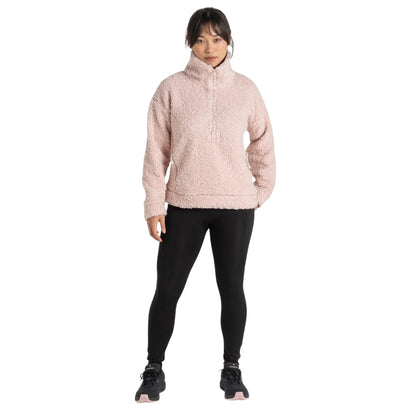 Calico - Pack Shot - Craghoppers Womens-Ladies Ciara Sherpa Fleece Funnel Neck Sweatshirt