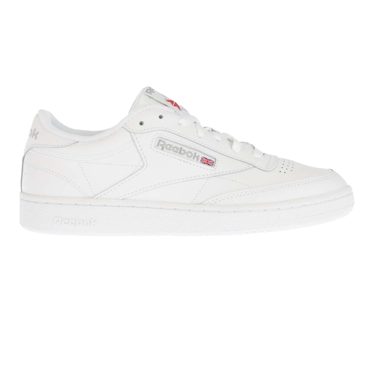 White - Side - Reebok Unisex Adults Club C 85 Leather Trainers