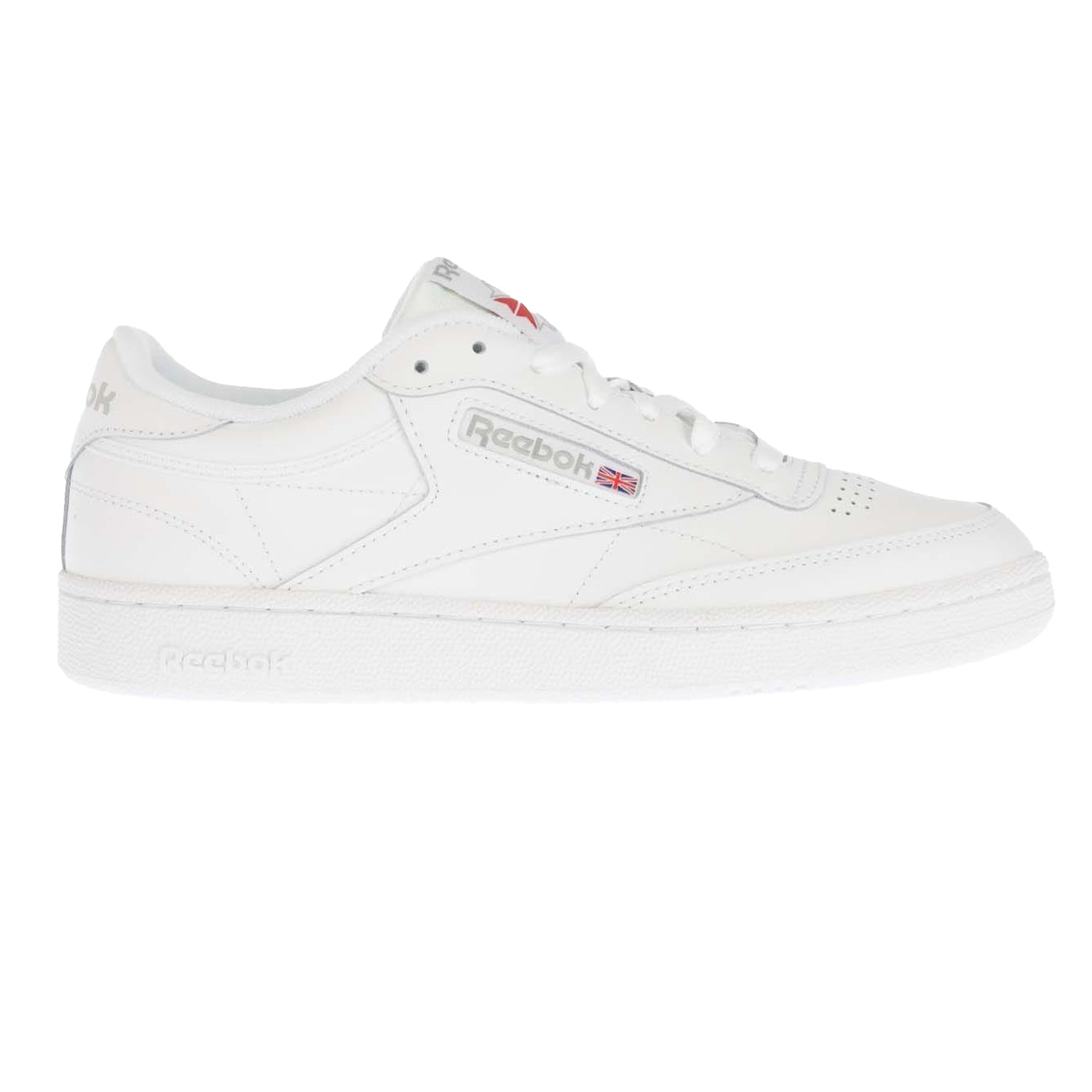 White - Side - Reebok Mens Club C 85 Leather Trainers