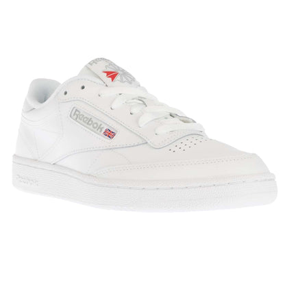 White - Front - Reebok Mens Club C 85 Leather Trainers