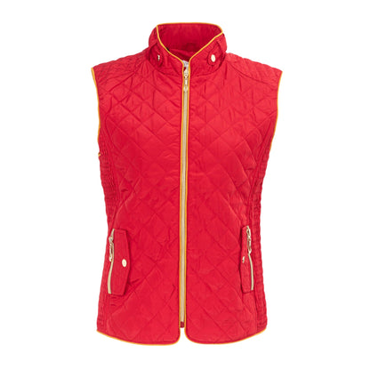 Red - Front - Miso Womens-Ladies Quilted Gilet