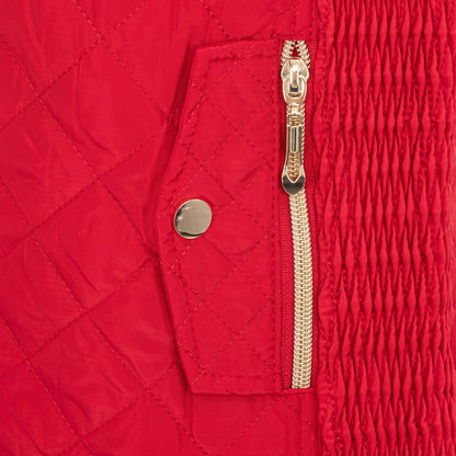 Red - Lifestyle - Miso Womens-Ladies Quilted Gilet
