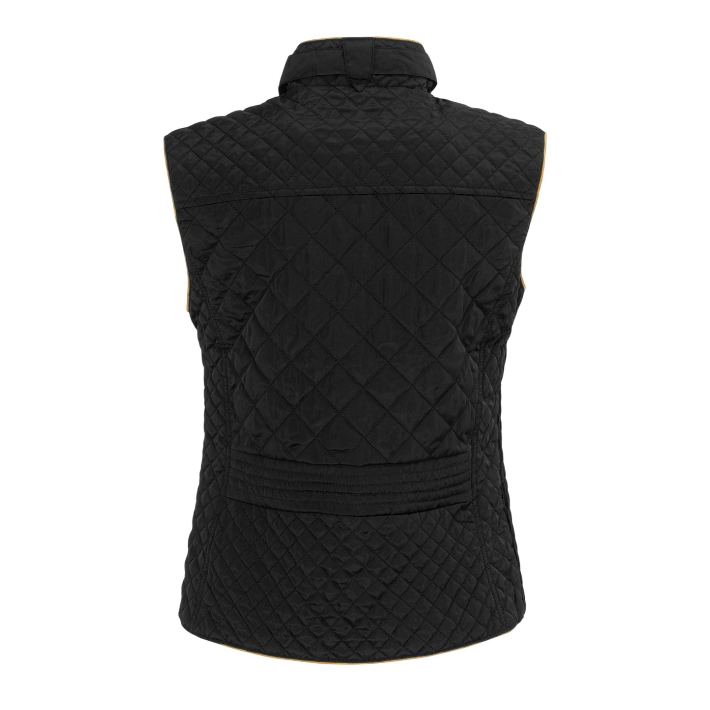 Black - Back - Miso Womens-Ladies Quilted Gilet