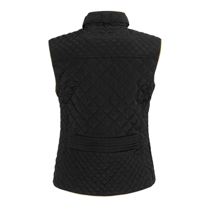 Black - Back - Miso Womens-Ladies Quilted Gilet