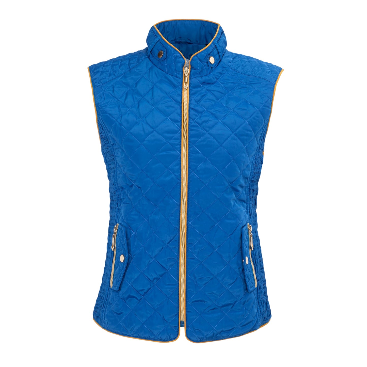 Blue - Front - Miso Womens-Ladies Quilted Gilet