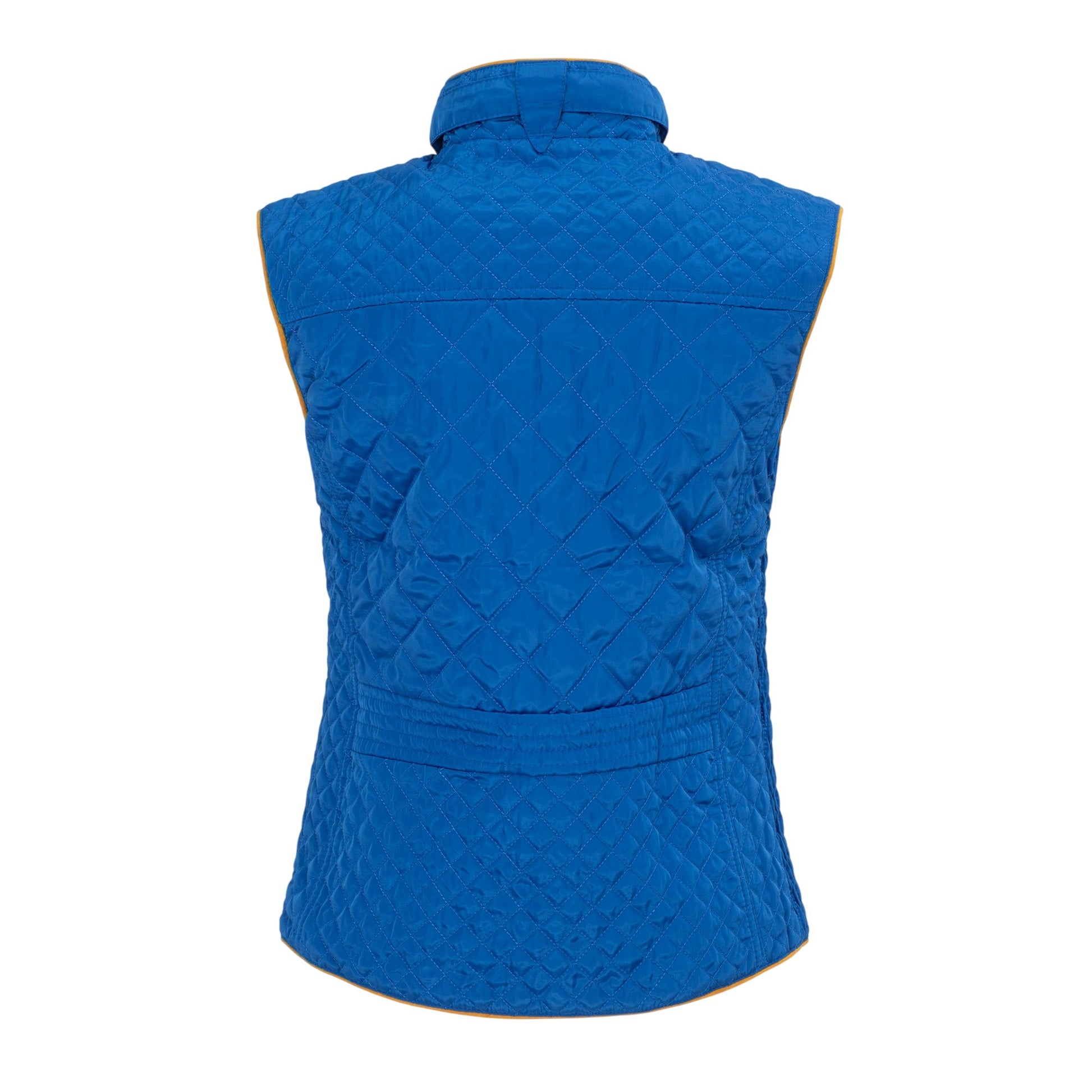 Blue - Back - Miso Womens-Ladies Quilted Gilet