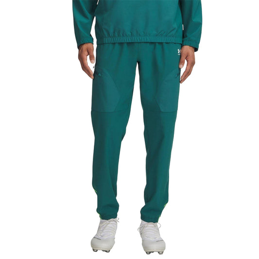 Green-White - Front - Under Armour Mens Performance Jogging Bottoms