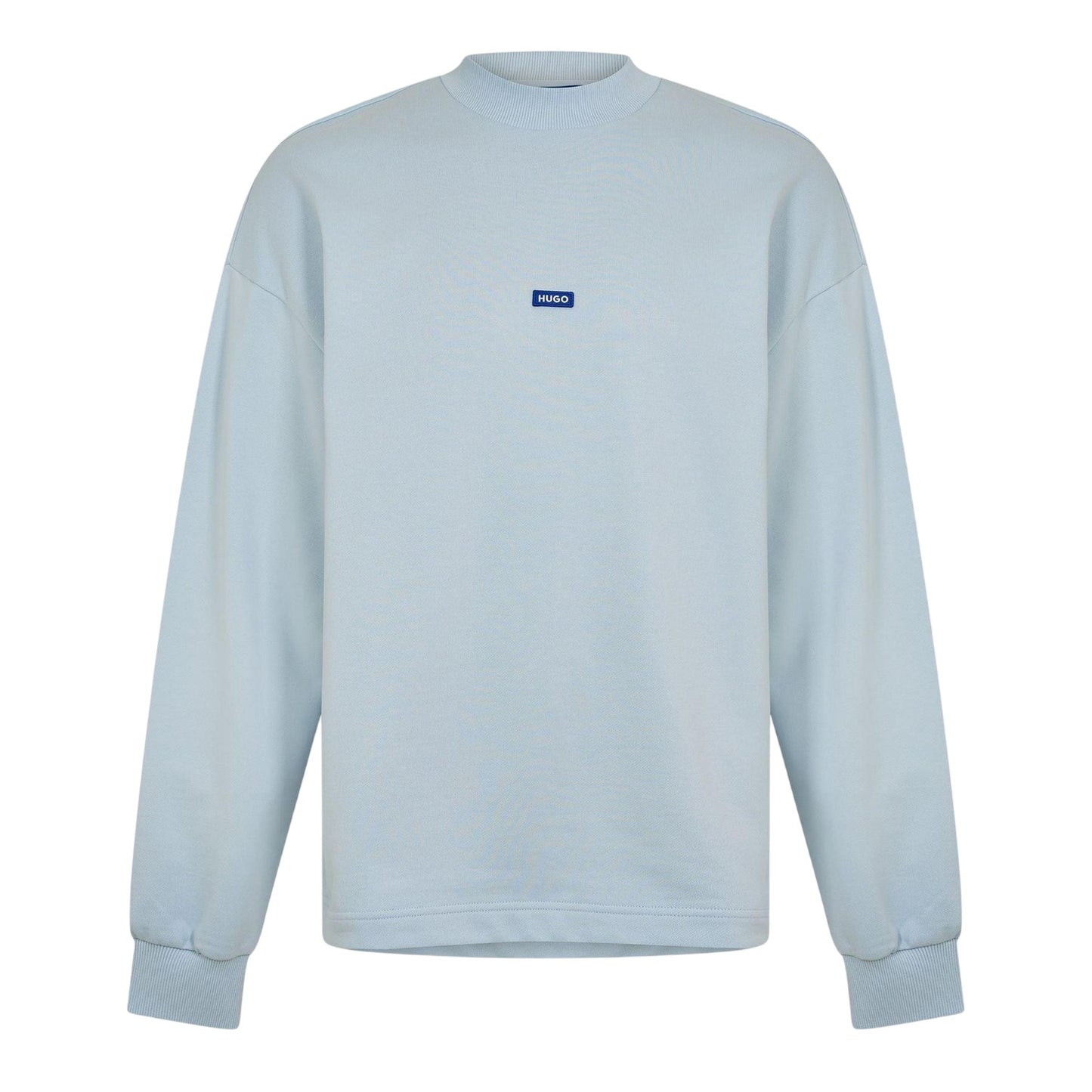 Blue - Front - Hugo Mens Cotton Relaxed Fit Sweatshirt