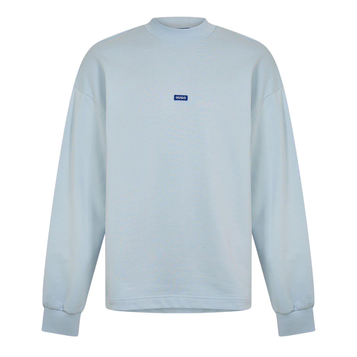 Blue - Front - Hugo Mens Cotton Relaxed Fit Sweatshirt
