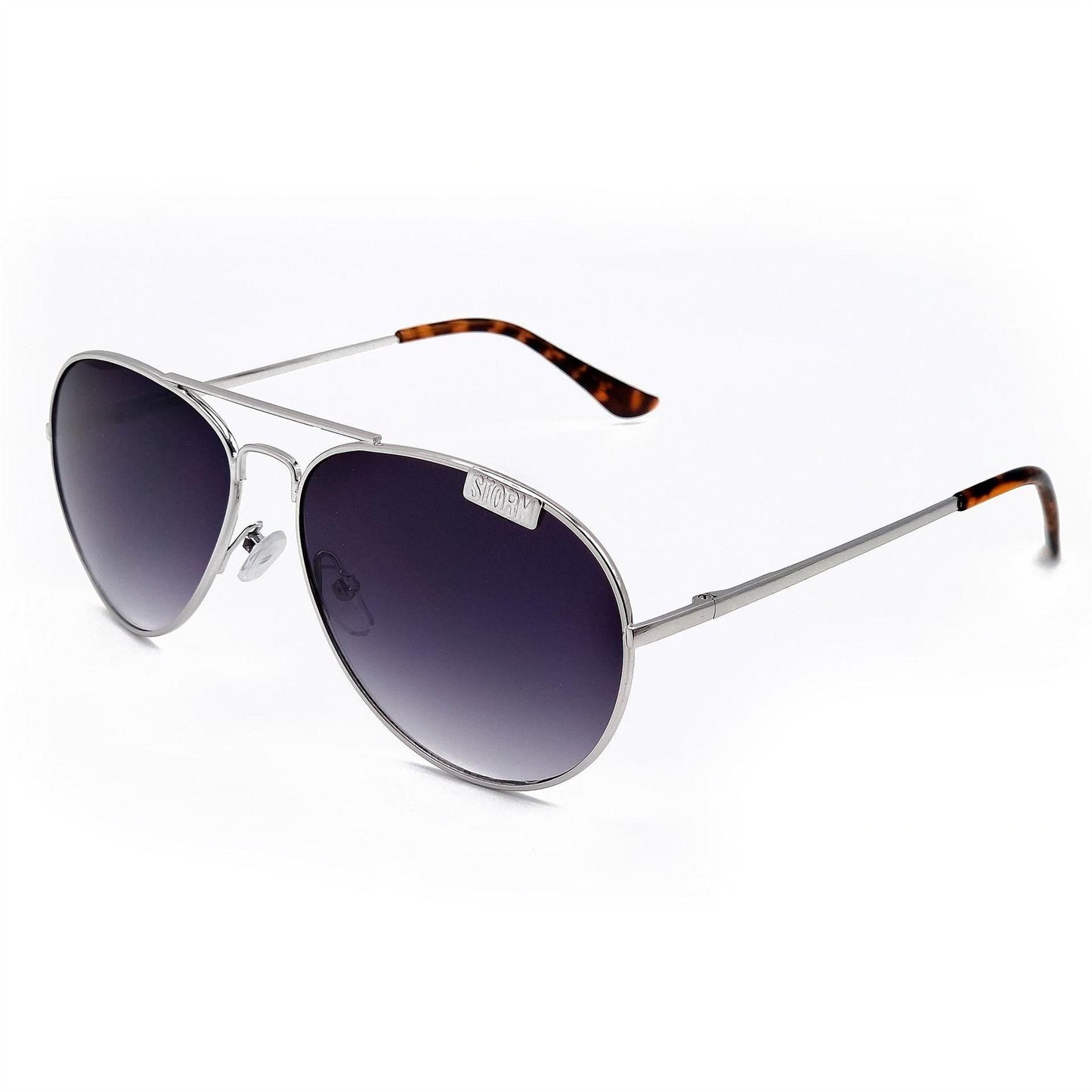 Silver - Front - Storm Womens-Ladies Classic Pilot Sunglasses