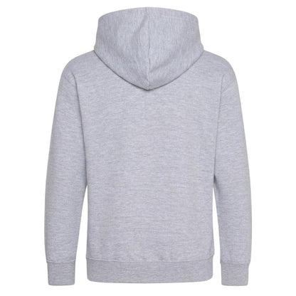 Grey - Back - Awdis Childrens-Kids Gamer Pac-Man Hoodie