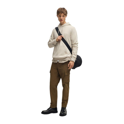 Light Beige - Lifestyle - Boss Mens Wetalk Drawstring Hoodie