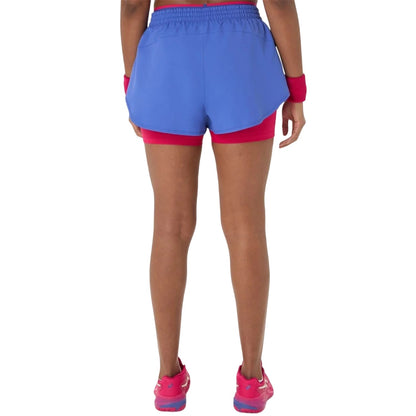 Dark Cobalt - Back - Asics Womens-Ladies Match Lightweight Running Shorts