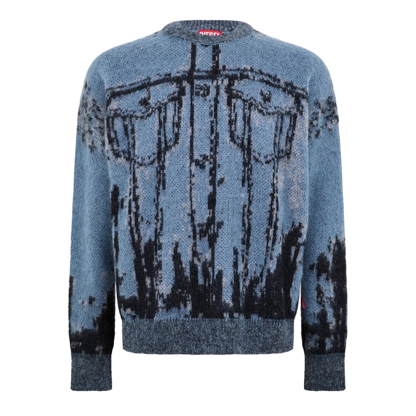 Purple - Front - Diesel Unisex Adult Sweatshirt