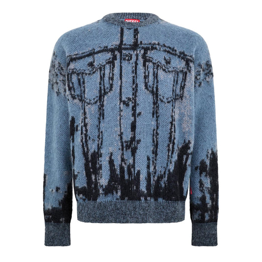 Purple - Front - Diesel Unisex Adult Sweatshirt