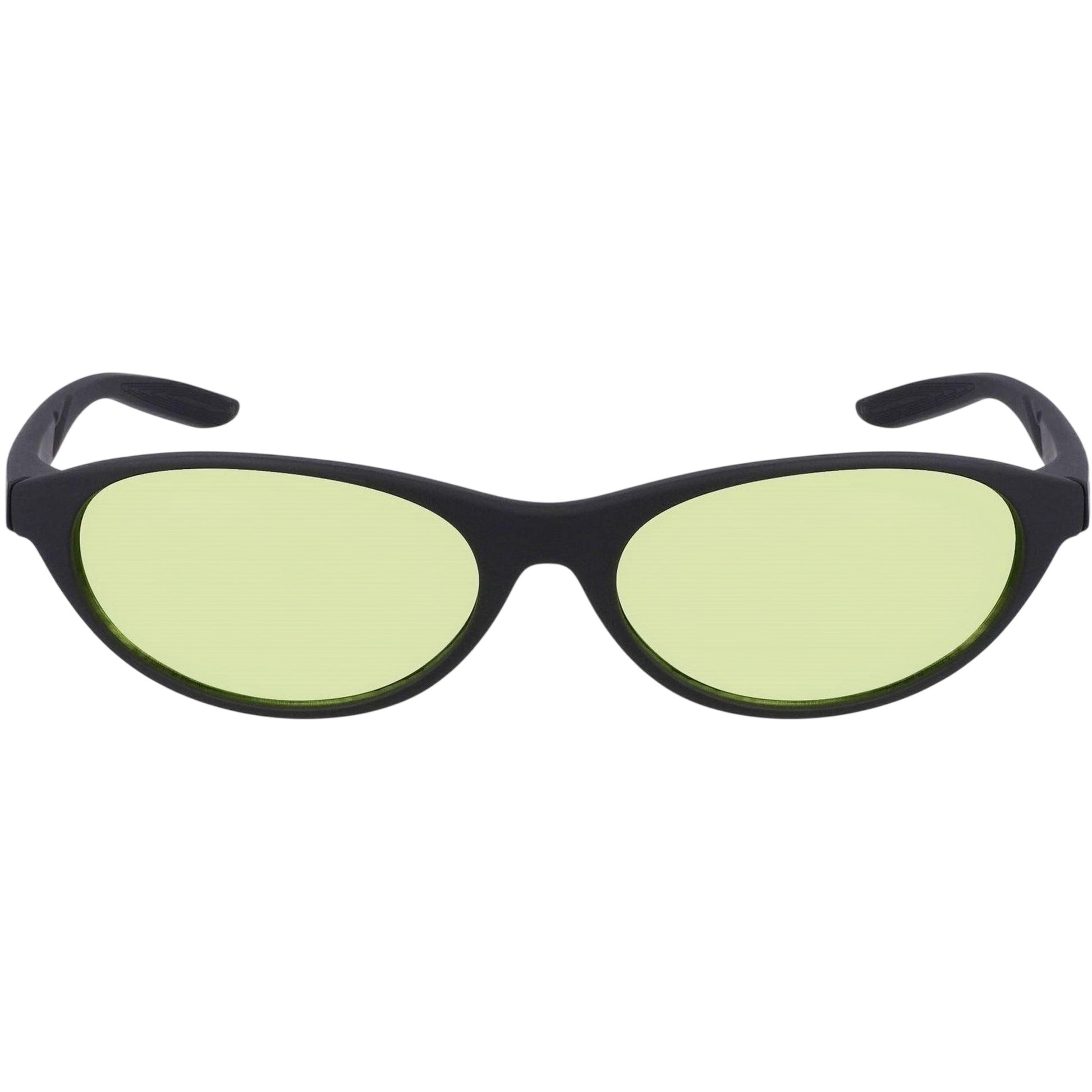 Matte Black-Volt - Front - Nike Unisex Adult Retro E Oval Sunglasses