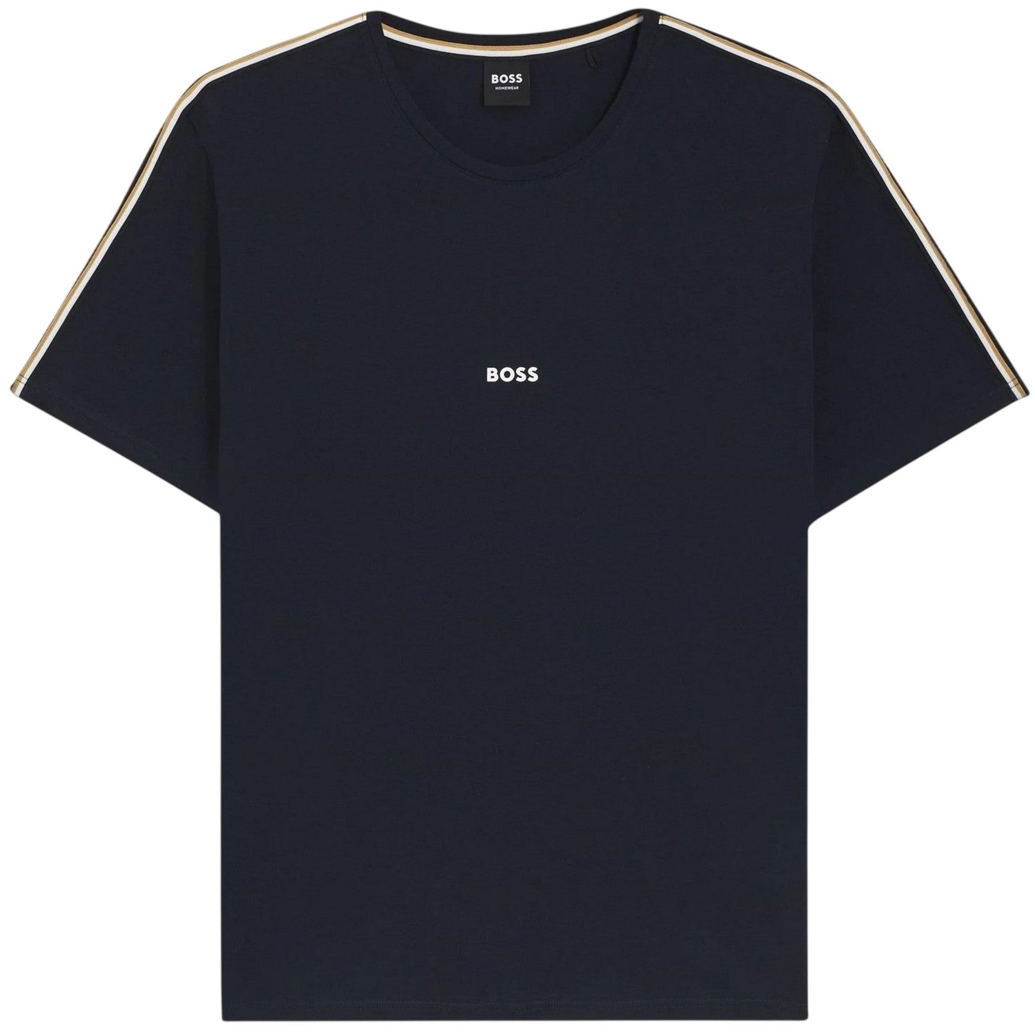 Dark Blue - Front - Boss Mens Unique Cotton T-Shirt