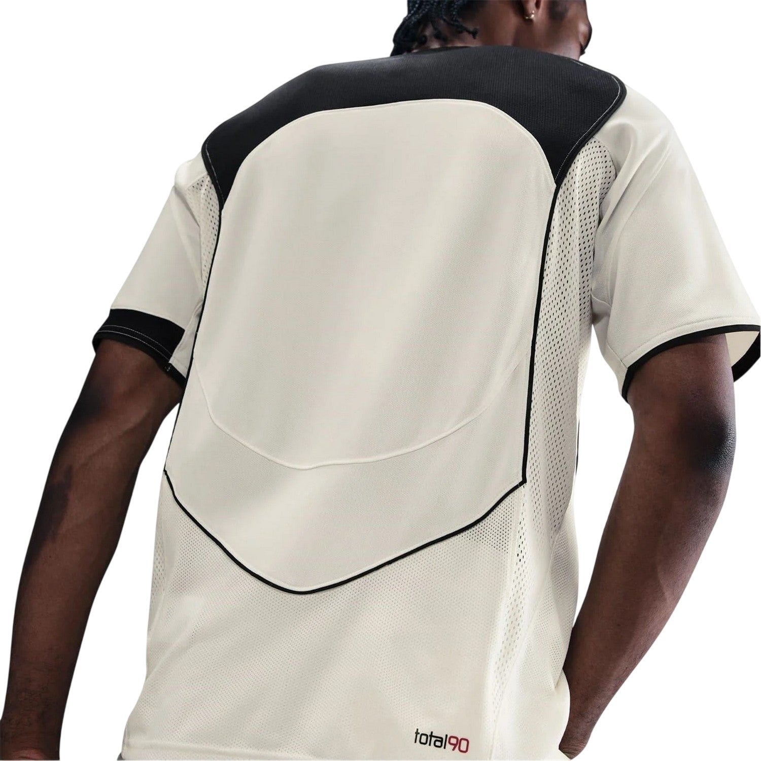 Beige-Black - Back - Nike Mens T90 Logo Short-Sleeved T-Shirt
