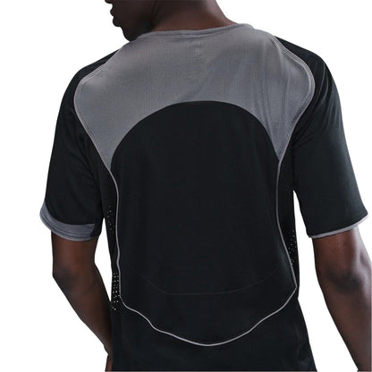 Black-Grey - Back - Nike Mens T90 Logo Short-Sleeved T-Shirt