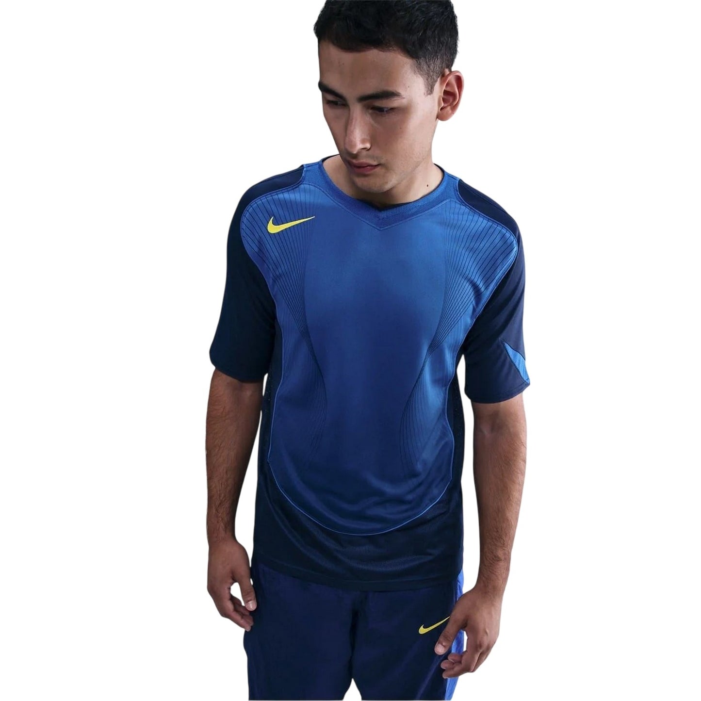 Midnight Navy - Front - Nike Mens T90 Logo Short-Sleeved T-Shirt