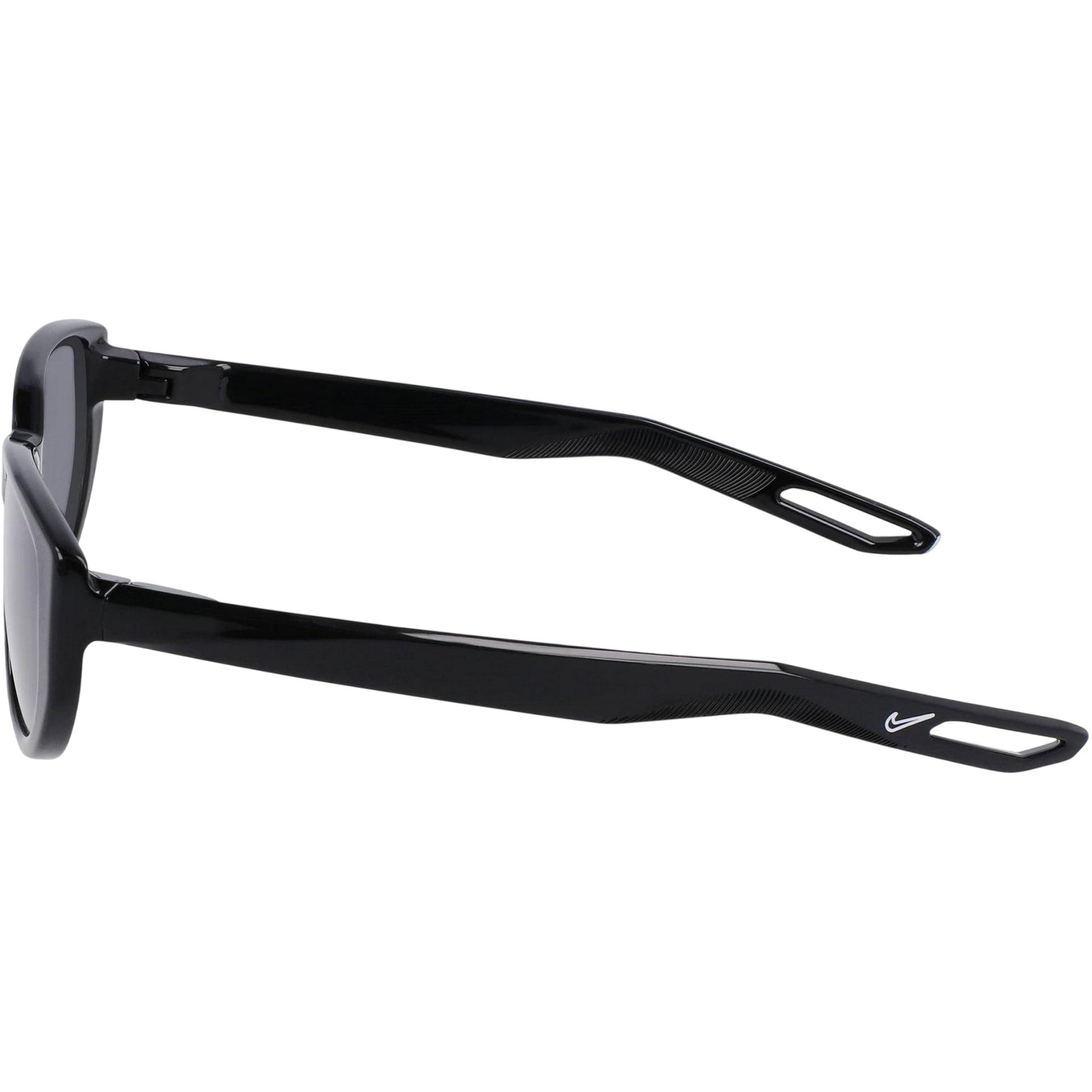 Black-Dark Grey - Side - Nike Womens-Ladies Nv07 Oval Sunglasses