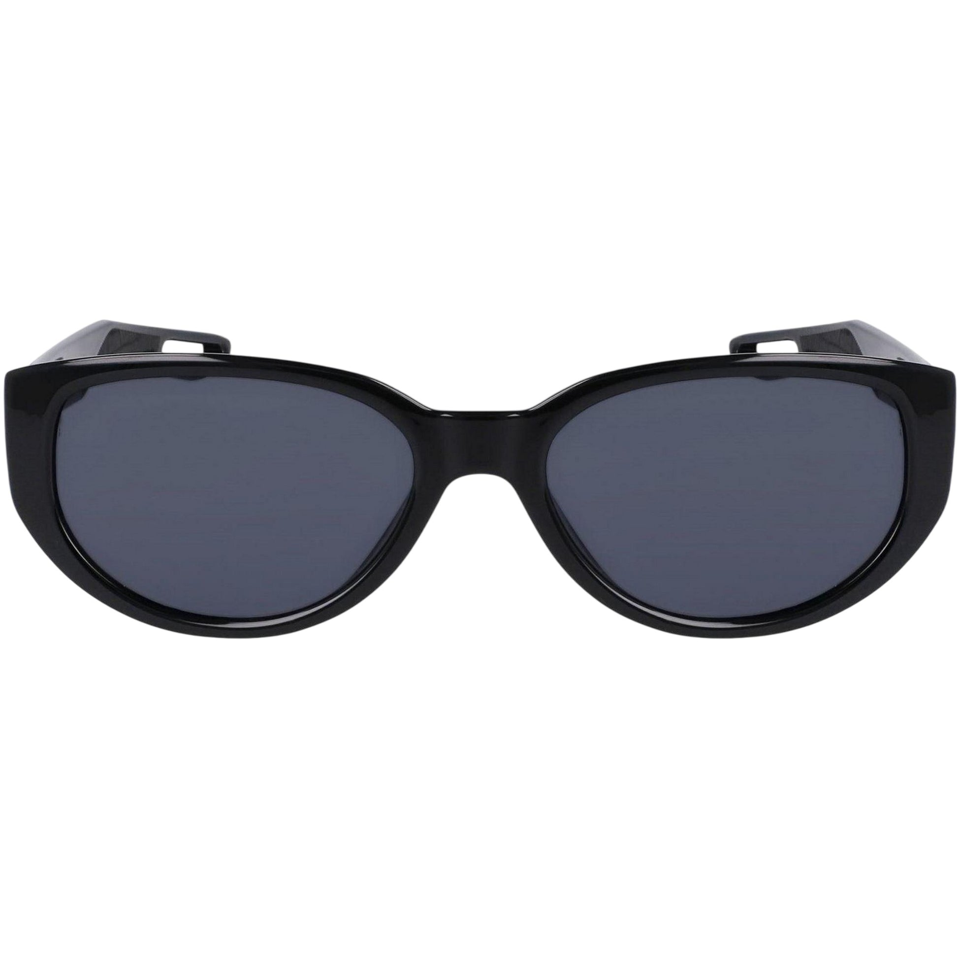 Black-Dark Grey - Front - Nike Womens-Ladies Nv07 Oval Sunglasses