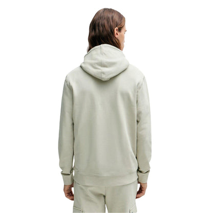 Light Beige - Back - Boss Mens Wetalk Relaxed Fit Hoodie