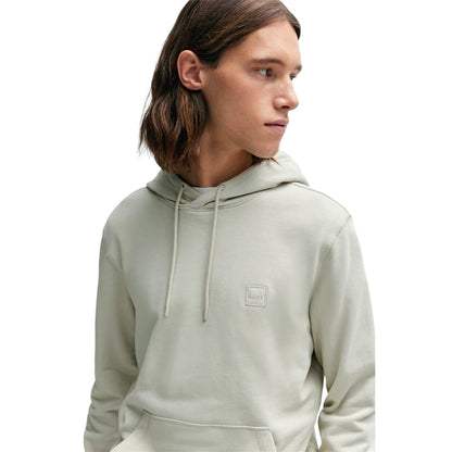Light Beige - Side - Boss Mens Wetalk Relaxed Fit Hoodie