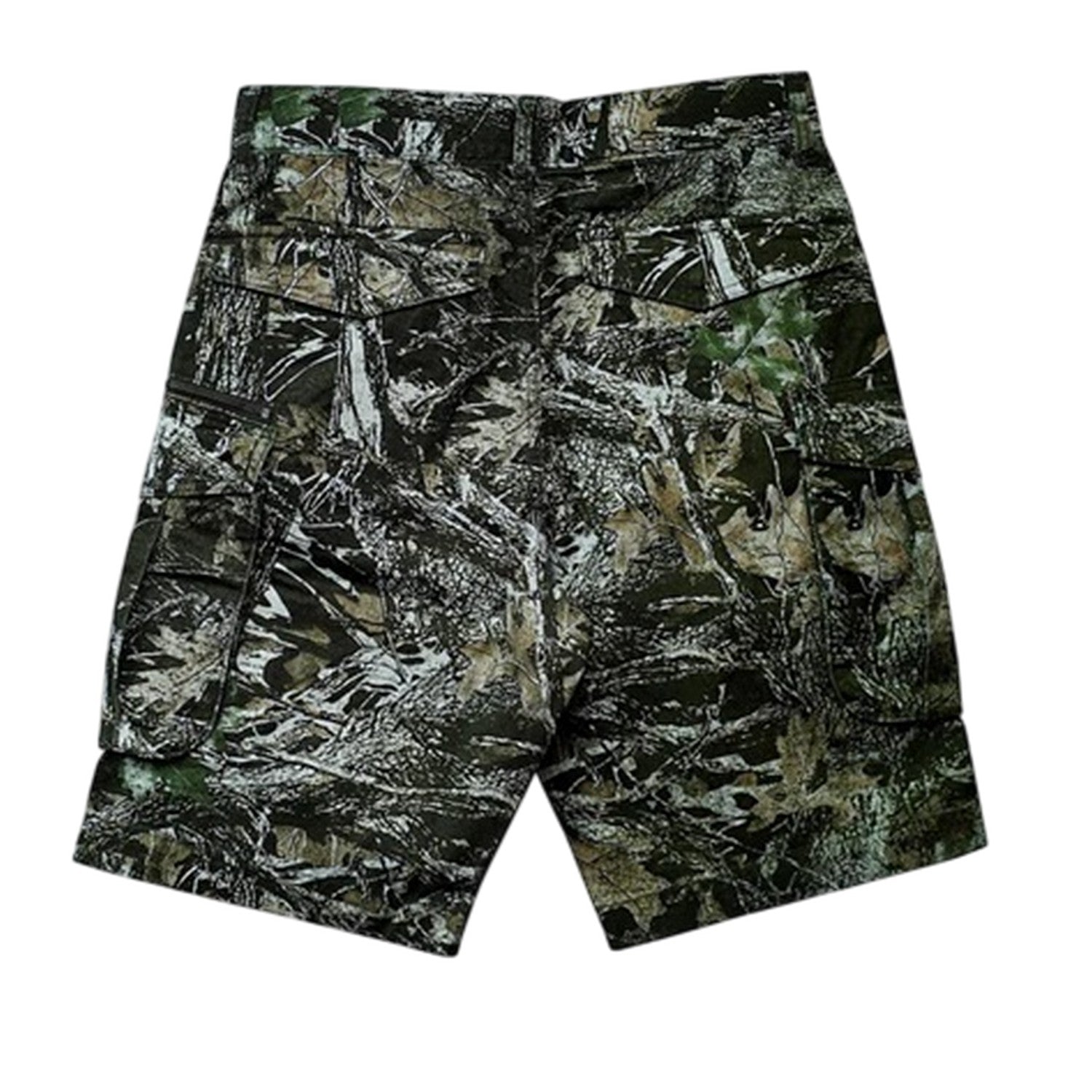 Wood Camo - Back - Firetrap Mens Logo Regular Shorts