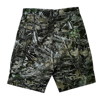 Wood Camo - Back - Firetrap Mens Logo Regular Shorts