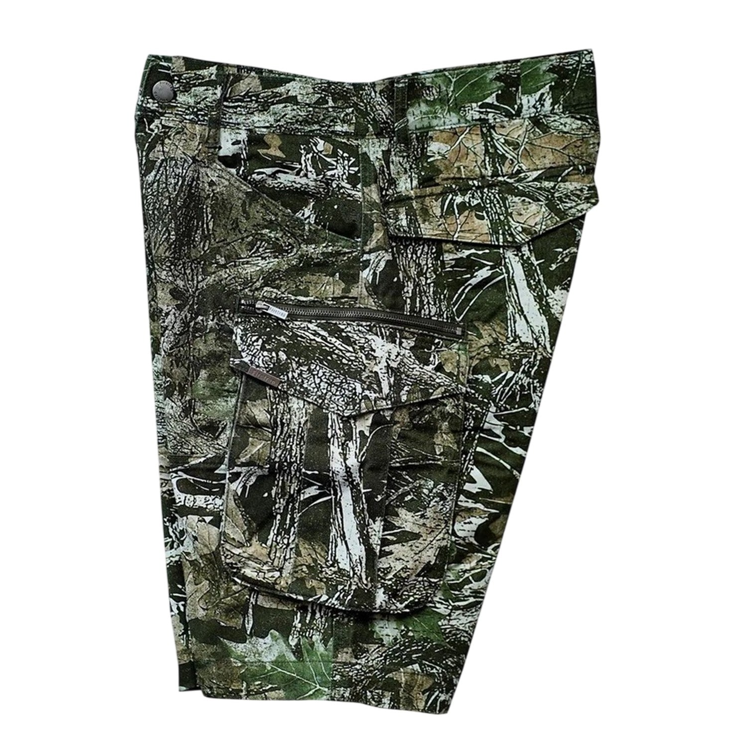 Wood Camo - Side - Firetrap Mens Logo Regular Shorts