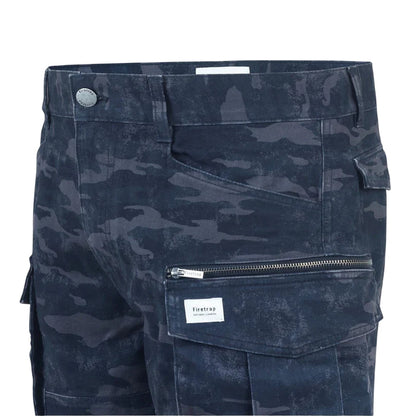Black Camo - Side - Firetrap Mens Logo Regular Shorts