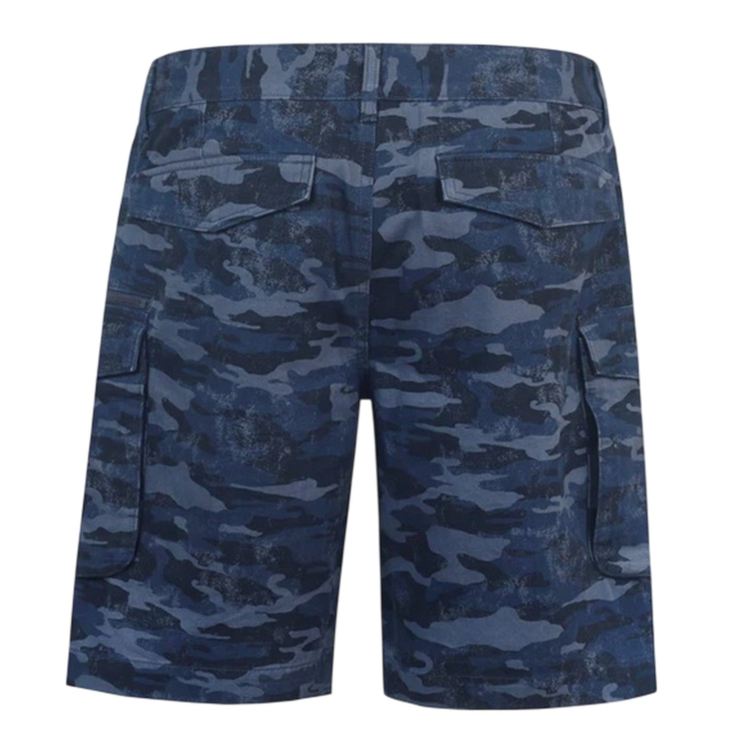 Navy Camo - Back - Firetrap Mens Logo Regular Shorts