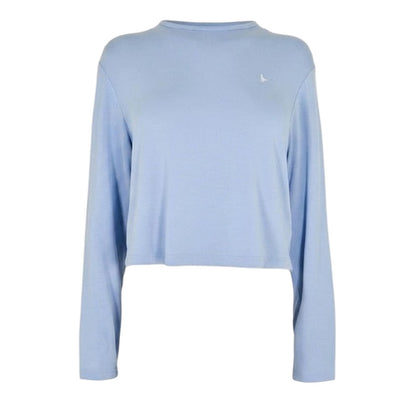 Brunnera Blue - Side - Jack Wills Womens-Ladies Cotton Blend Loungewear Set