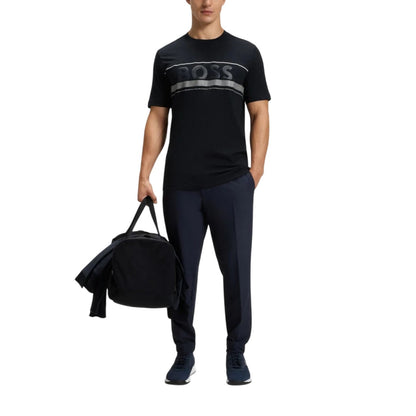 Dark Grey - Side - Boss Mens Iconic Zone T-Shirt