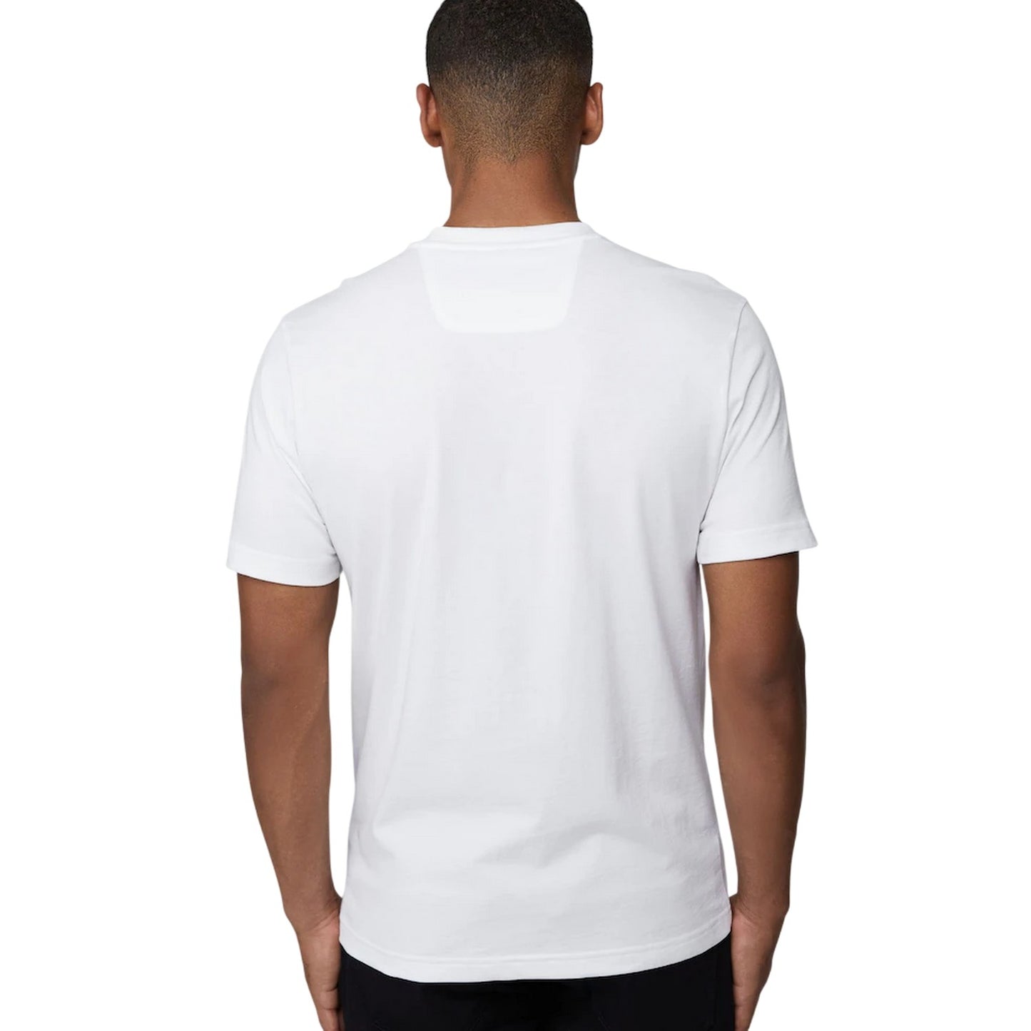 White - Back - Boss Mens Iconic Zone T-Shirt
