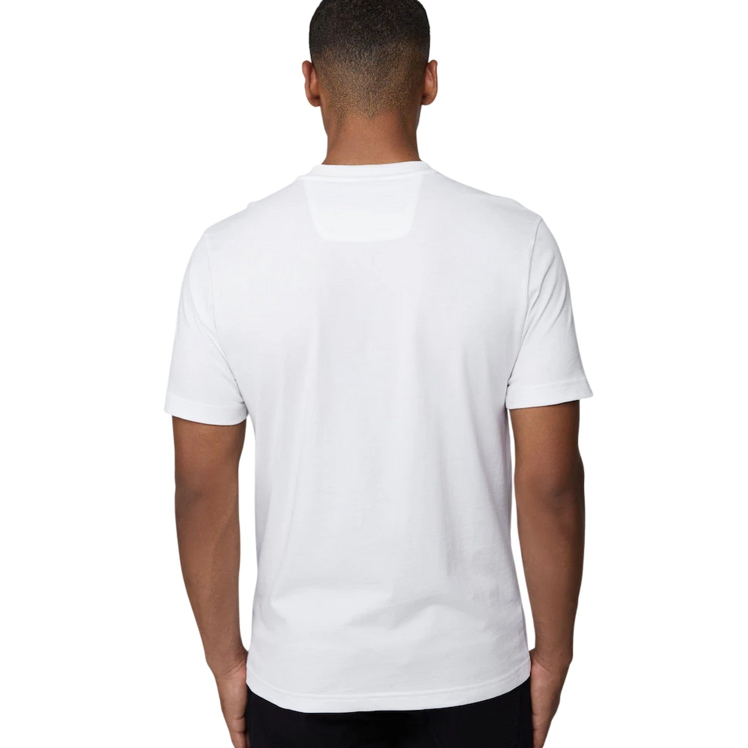 White - Back - Boss Mens Iconic Zone T-Shirt