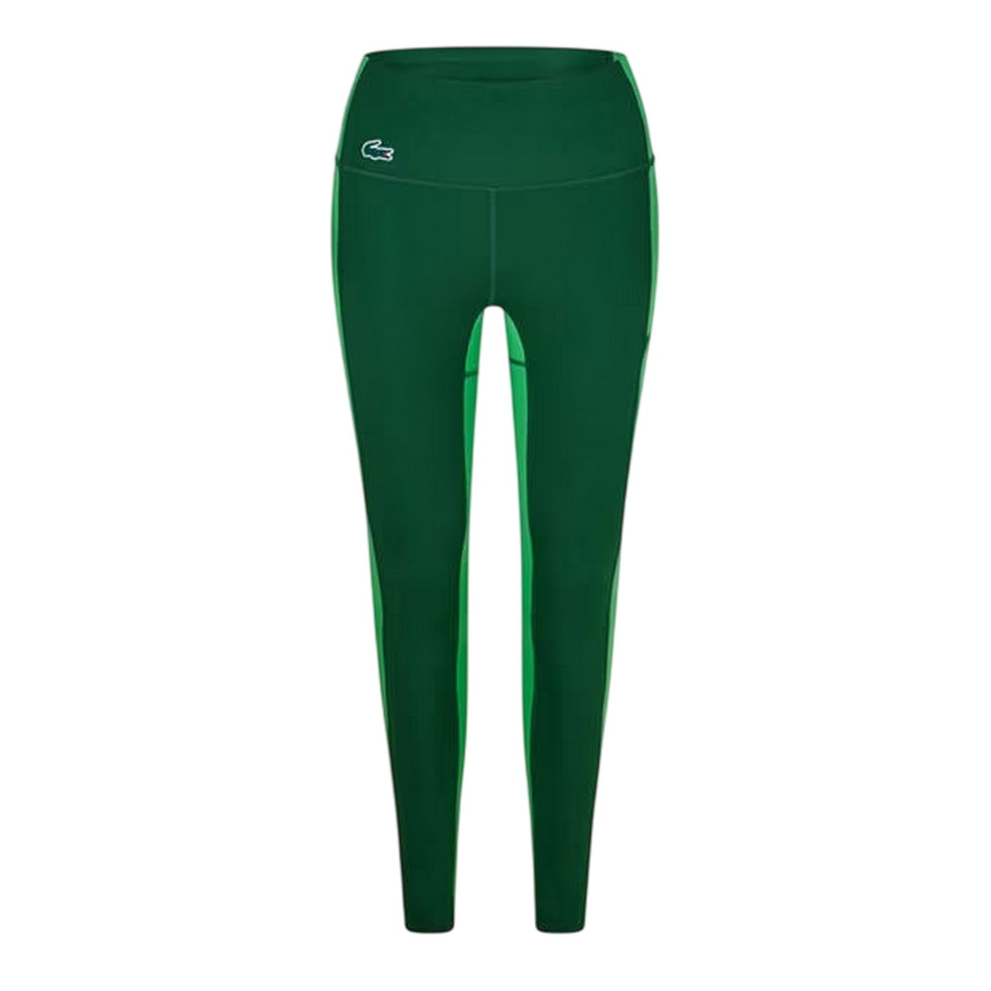 Green - Front - Lacoste Womens-Ladies Colour Block Leggings