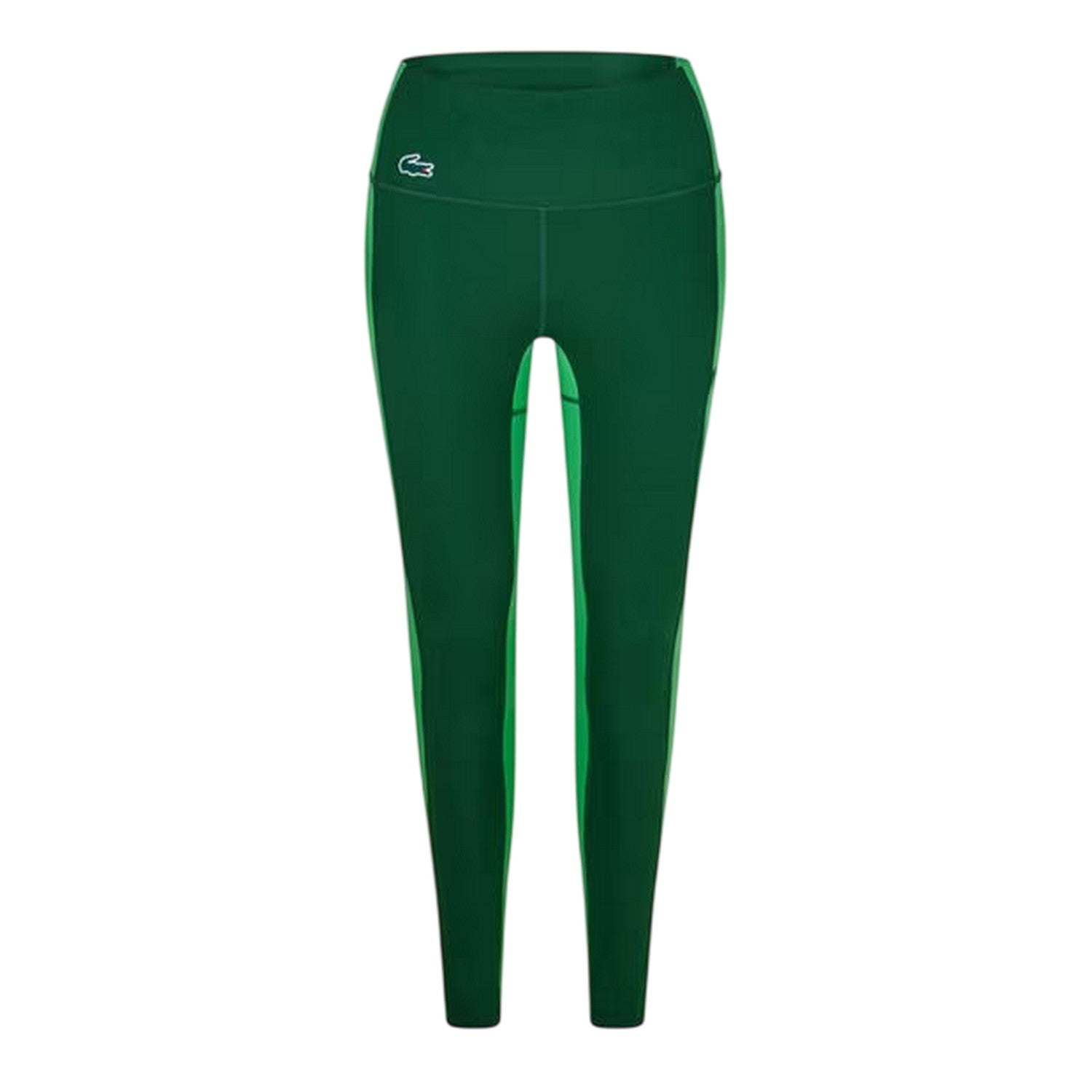 Green - Front - Lacoste Womens-Ladies Colour Block Leggings