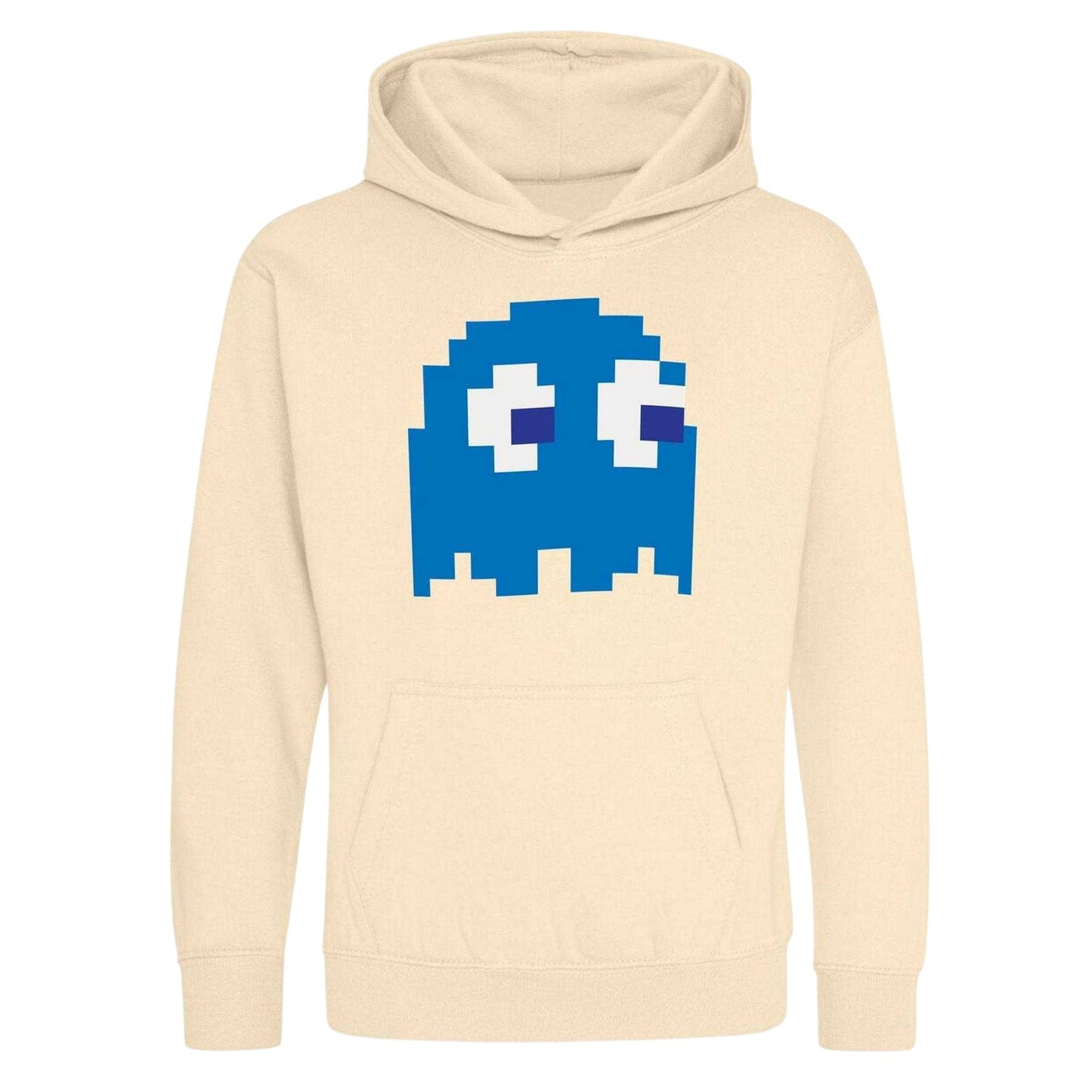 White - Front - Pac-Man Childrens-Kids Retro Gaming Cotton Blend Hoodie