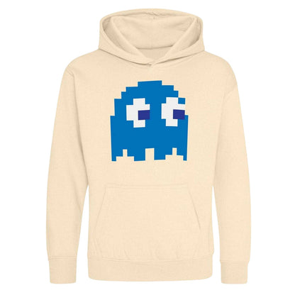 White - Front - Pac-Man Childrens-Kids Retro Gaming Cotton Blend Hoodie