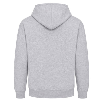Grey - Back - AWD Childrens-Kids Caution Angry Gamer Hoodie
