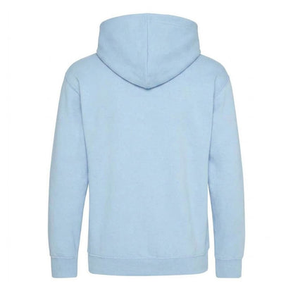 Light Blue - Back - AWD Childrens-Kids Caution Angry Gamer Hoodie