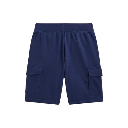 Navy - Back - Ralph Lauren Childrens-Kids Polo Fleece Cargo Shorts
