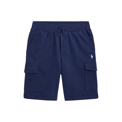 Navy - Front - Ralph Lauren Childrens-Kids Polo Fleece Cargo Shorts