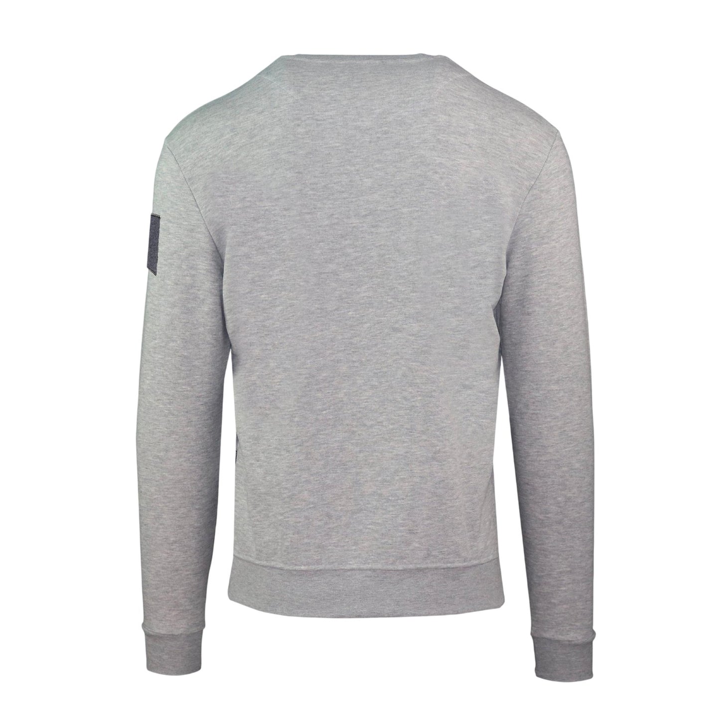 Grey - Back - Aquascutum Mens Patch Sweatshirt