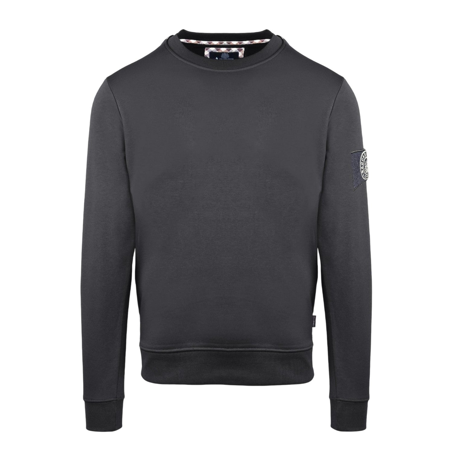 Antracite - Front - Aquascutum Mens Patch Sweatshirt
