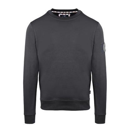 Antracite - Front - Aquascutum Mens Patch Sweatshirt
