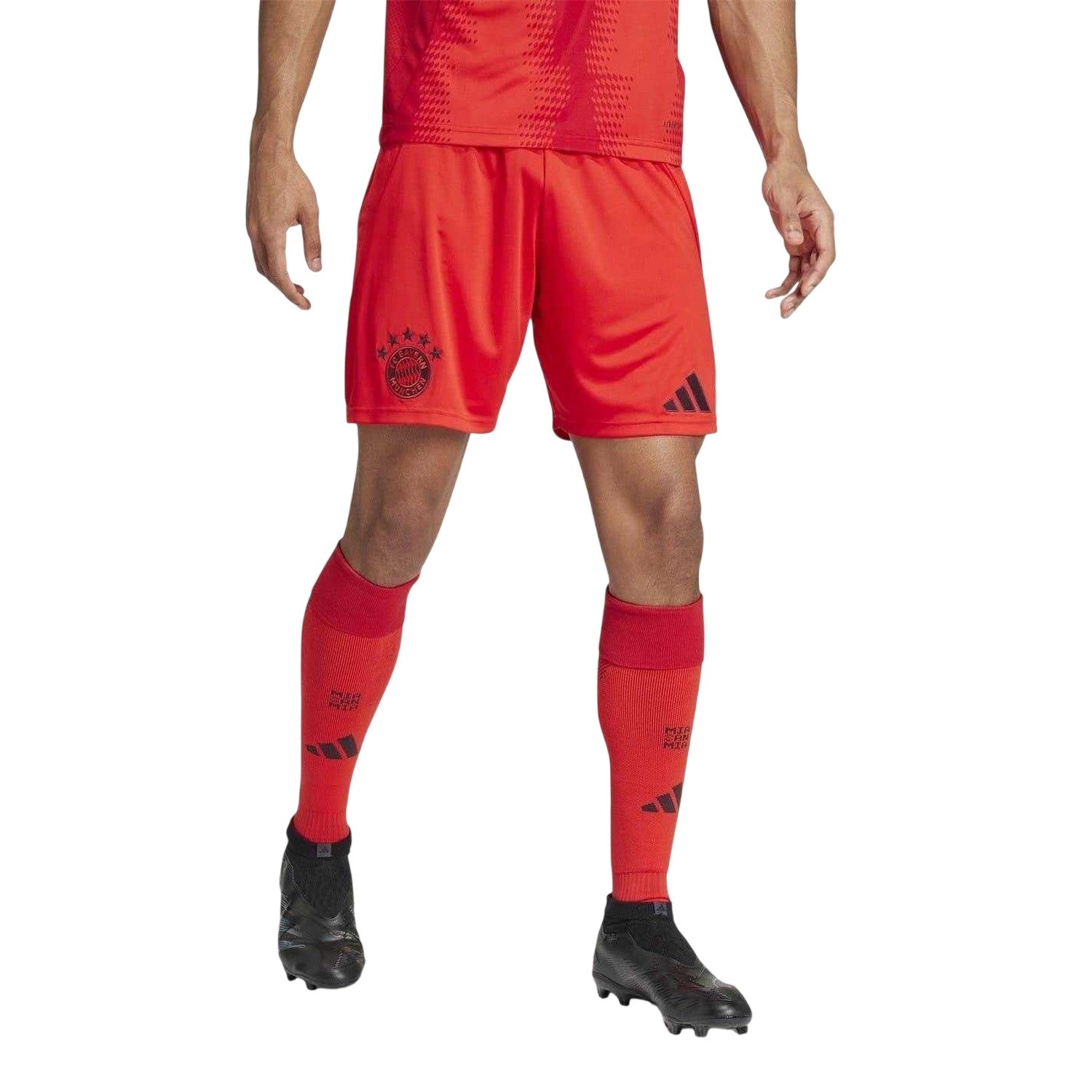 Red - Lifestyle - Adidas Unisex Adult 2024-2025 FC Bayern Munich Football Shorts